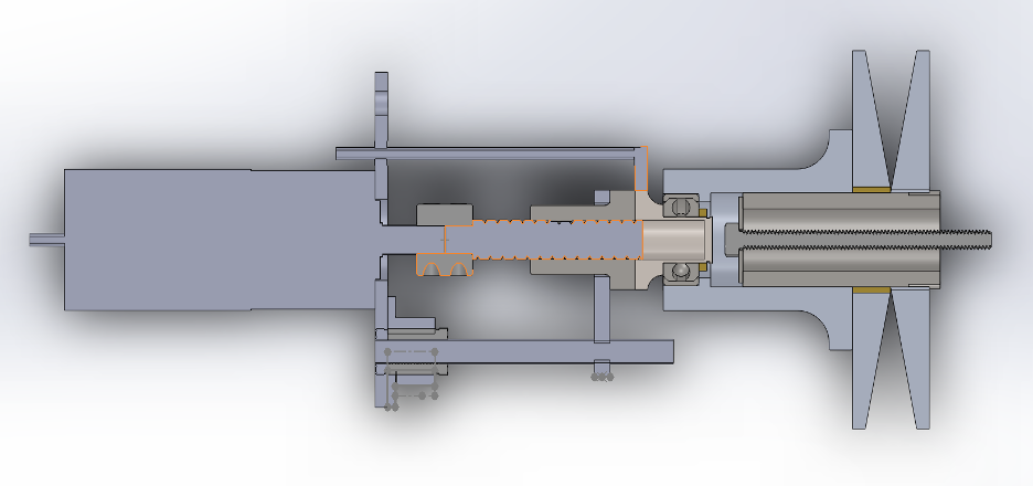 Exploded view of eCVT components
