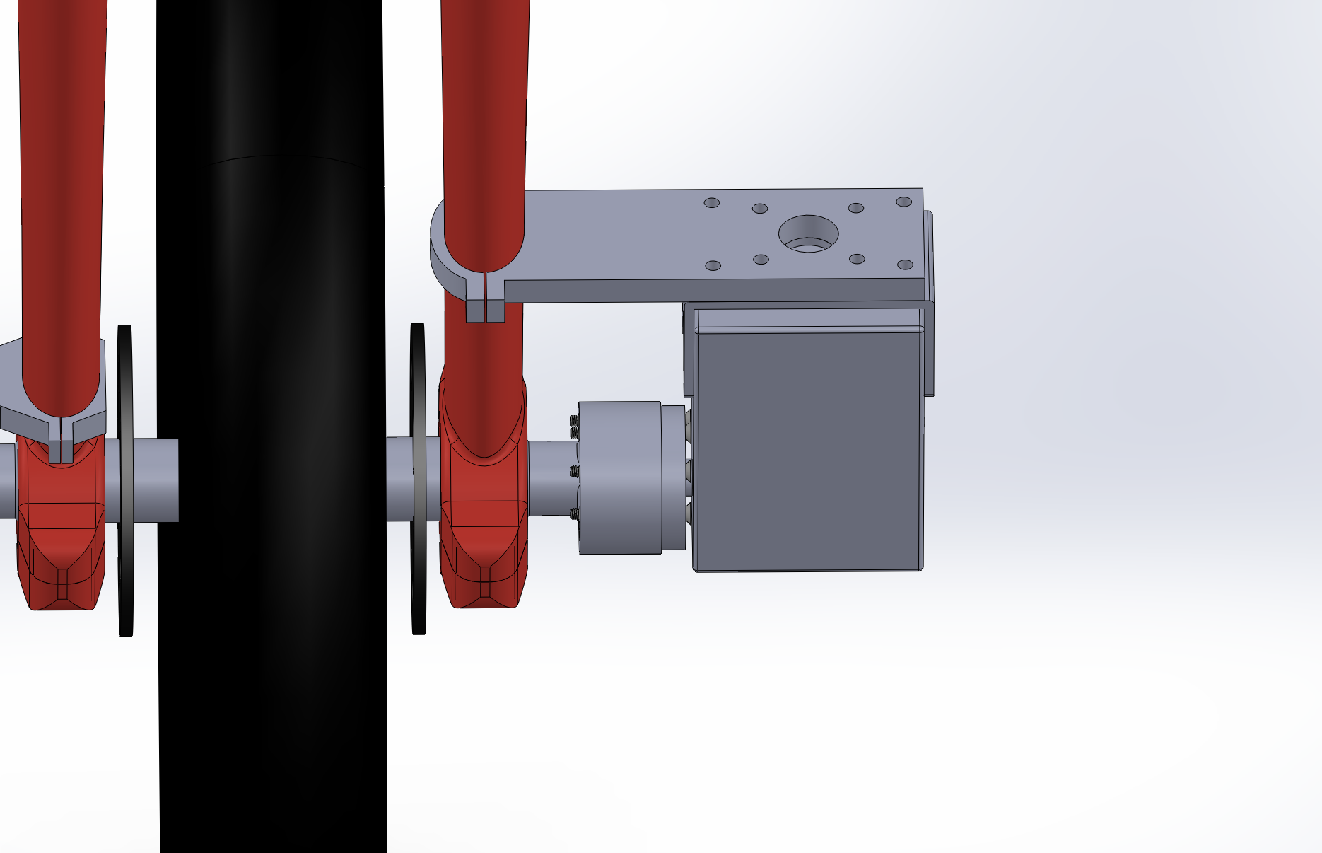 Wheel motor and coupling